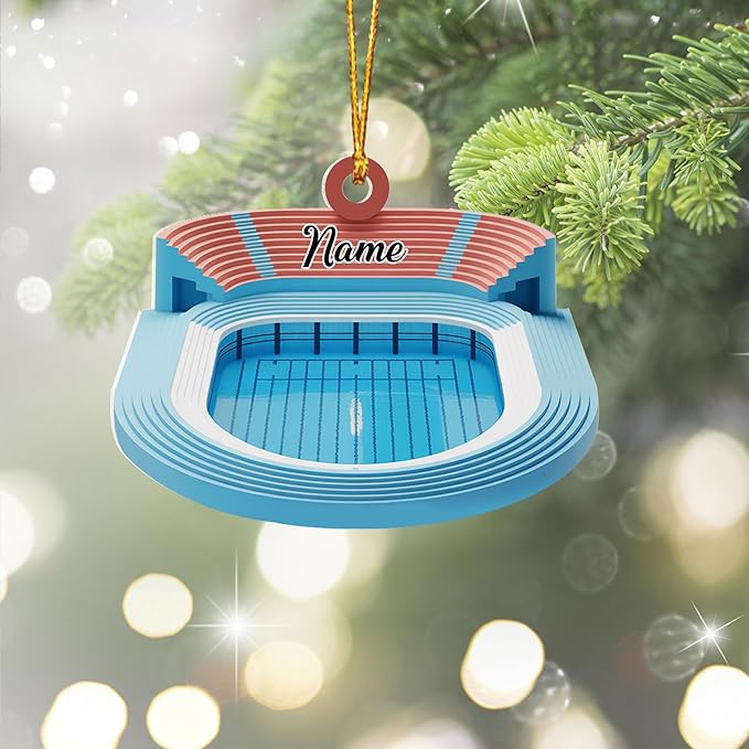 Custom Swimming Ornament - Swimmer Christmas Gift for Boys, Girls & Pool Lovers LL24