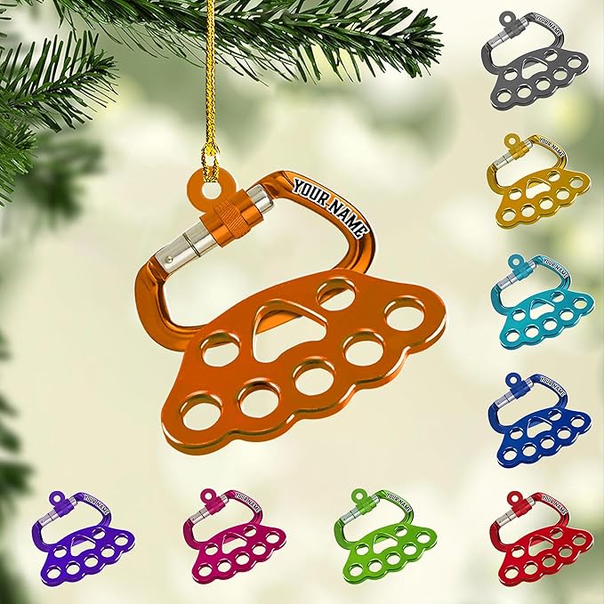 Personalized Rock Climber Christmas Gift for Mountaineers - Climbing Ornament LL21