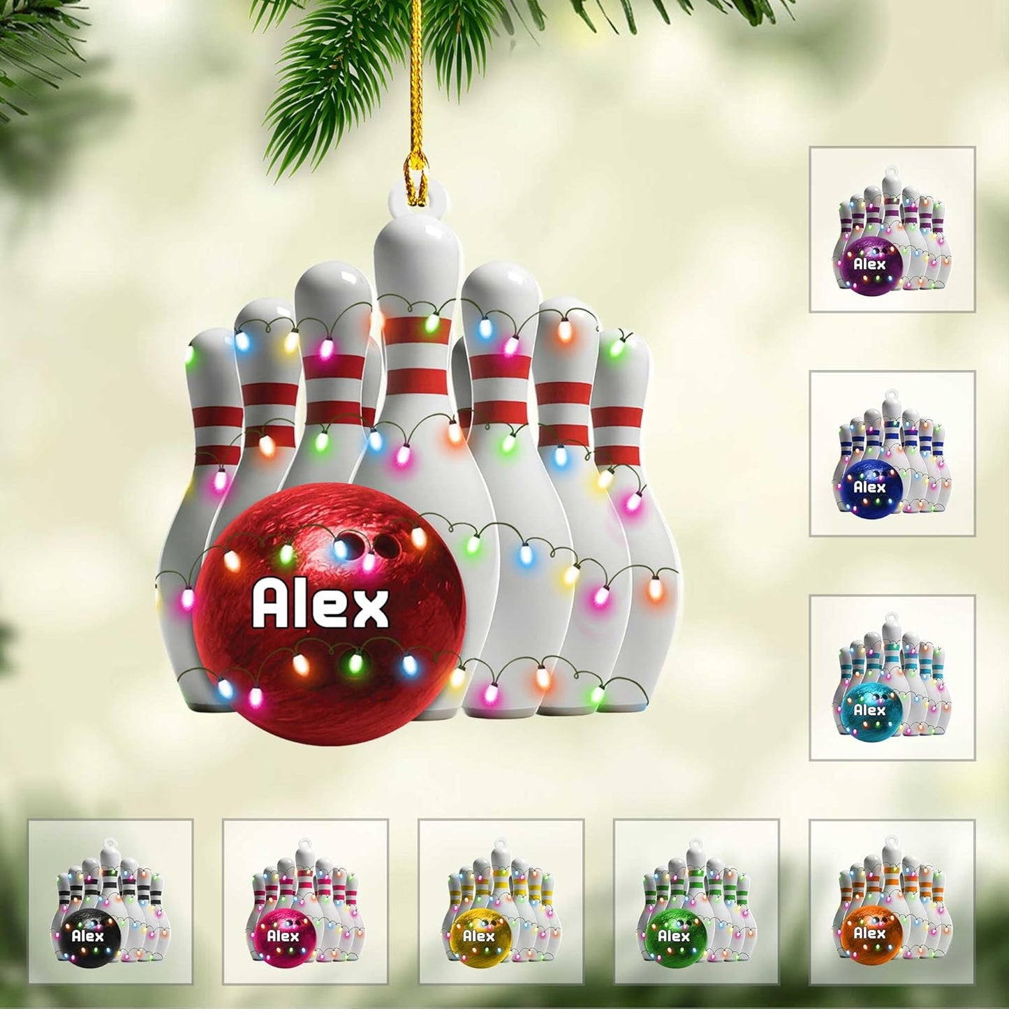 Custom Bowling Tools Ornament - Bowling Ornament Bowl Bl3