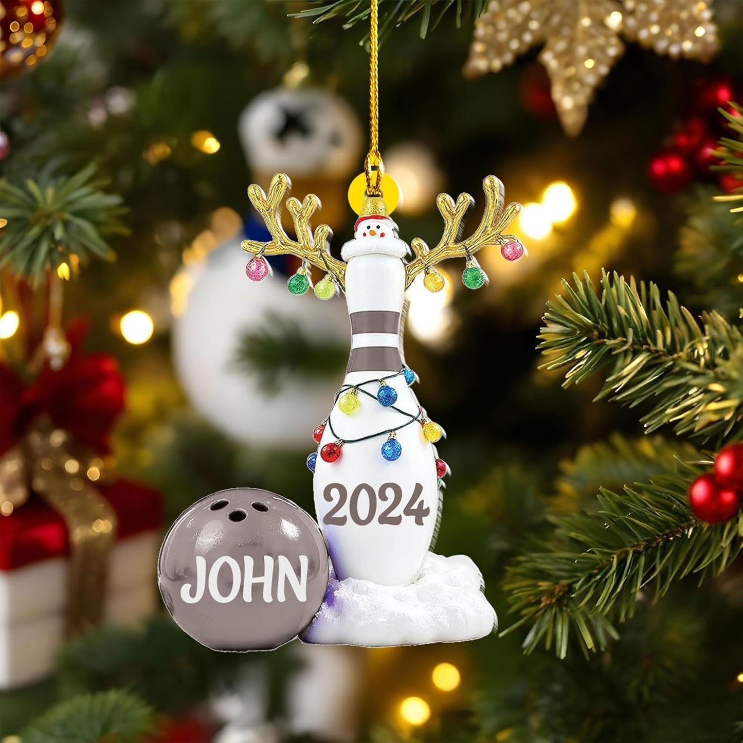 Custom Bowling Tools Ornament - Bowling Ornament Bowl 9