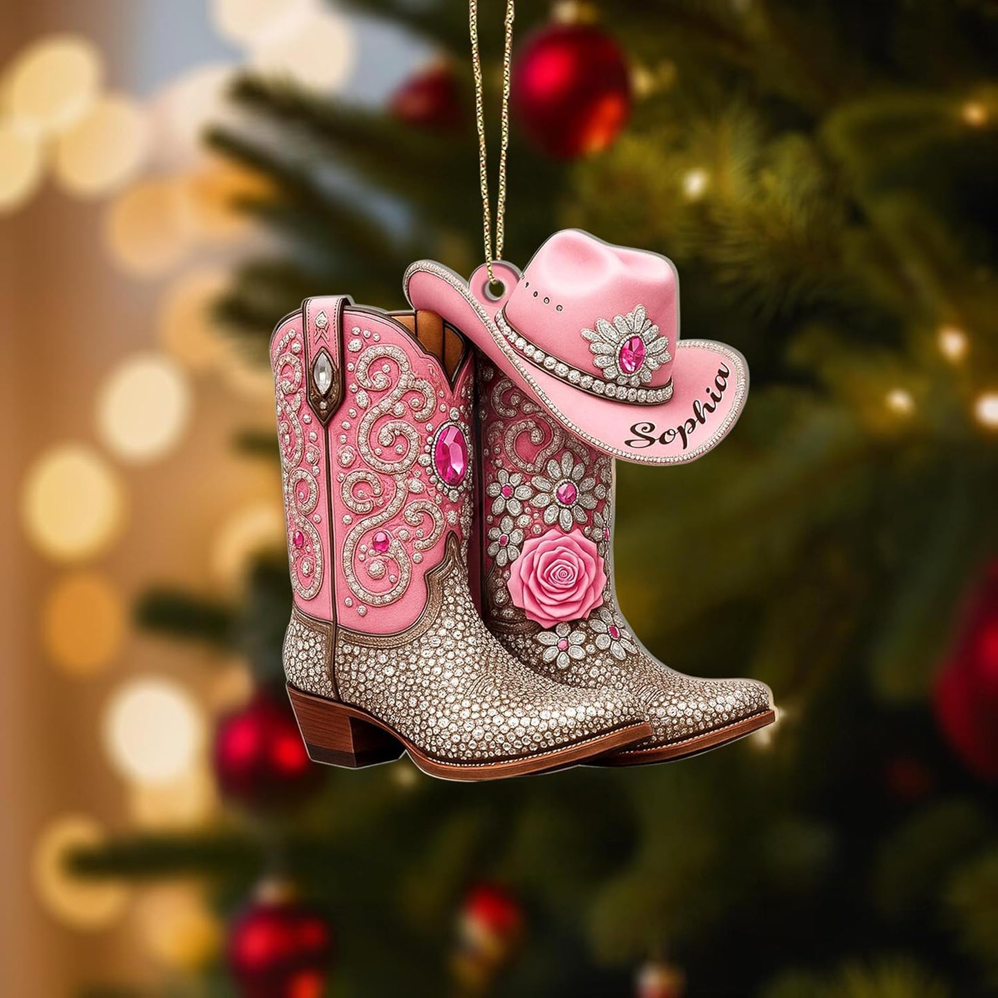 Custom Horse Riding Ornament | Personalized Equestrian Holiday Gift for Riders, Trainers & Horse Owners THH10