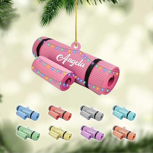 Personalized Pilates Christmas Ornament - Custom Pilates Gift for Women LL12
