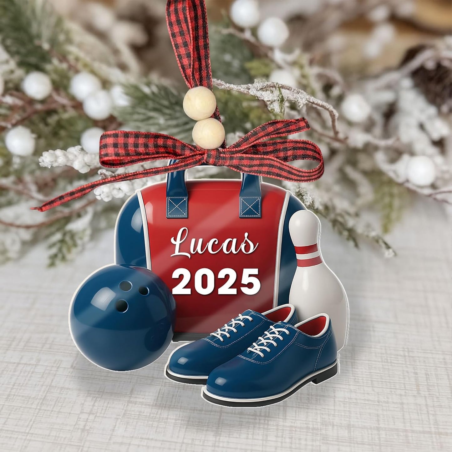 Custom Bowling Tools Ornament - Bowling Ornament Bowl 11