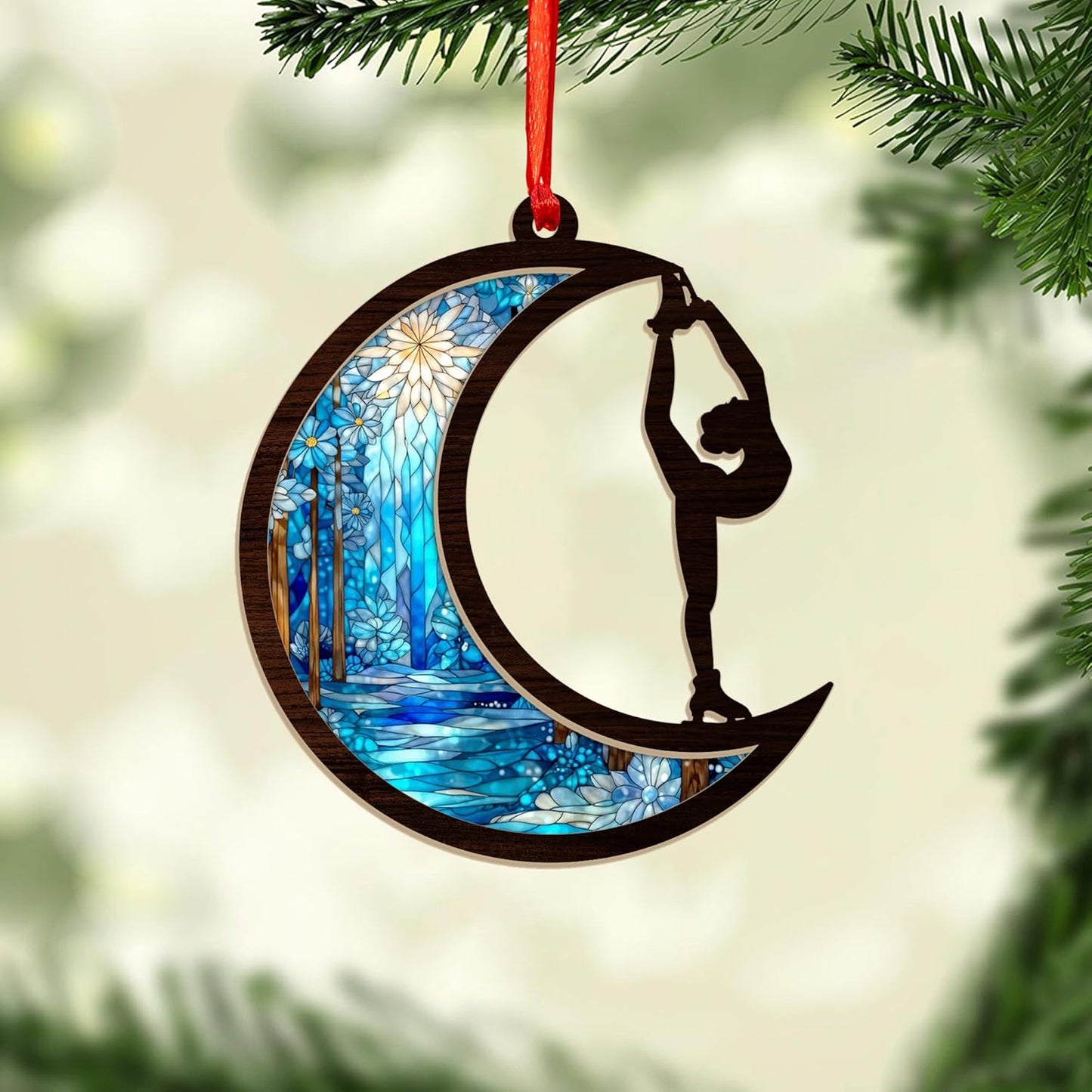 Personalized Ice Skating Ornament N01