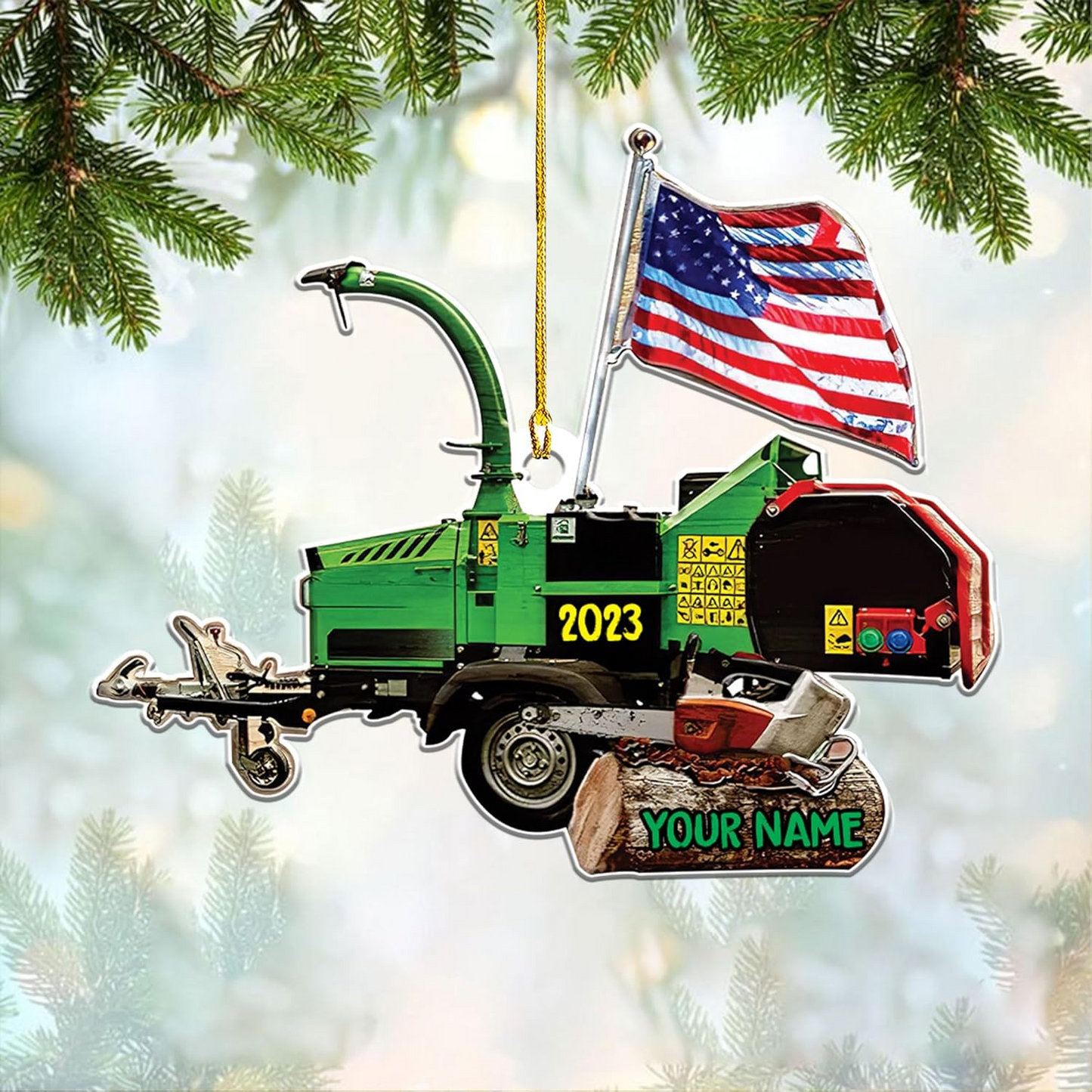 Personalized Arborist Ornaments - Carpenter Christmas Ornament H7