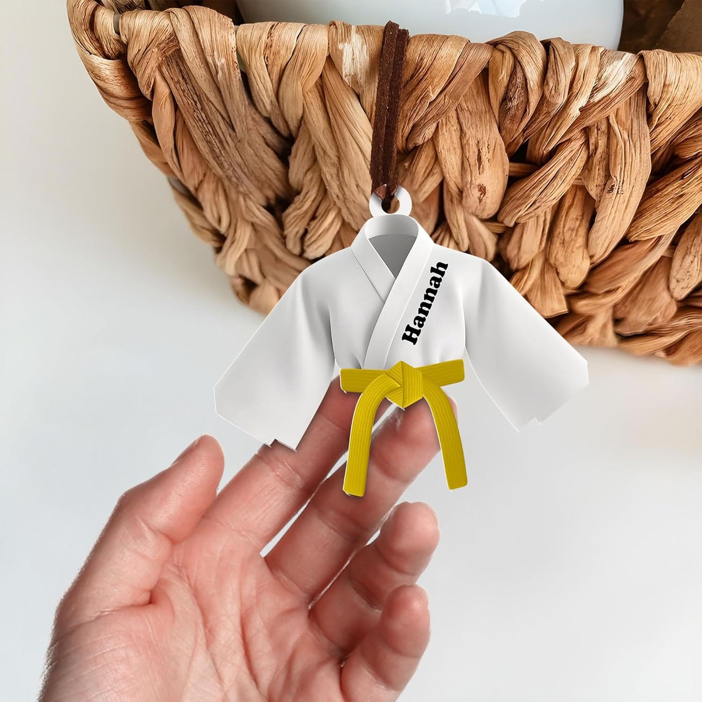 Custom Karate Christmas Ornament – Taekwondo & Jiu Jitsu Gift Krt25