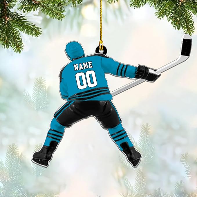 Custom ice Hockey Ornament N47