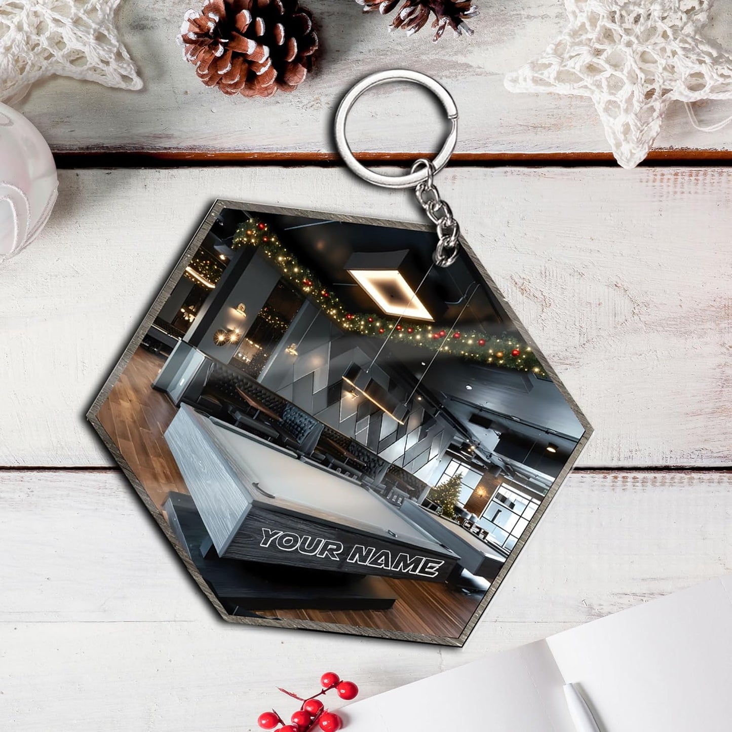 Personalized Billiards Ornament 2025, Billiards Christmas Ornaments N11