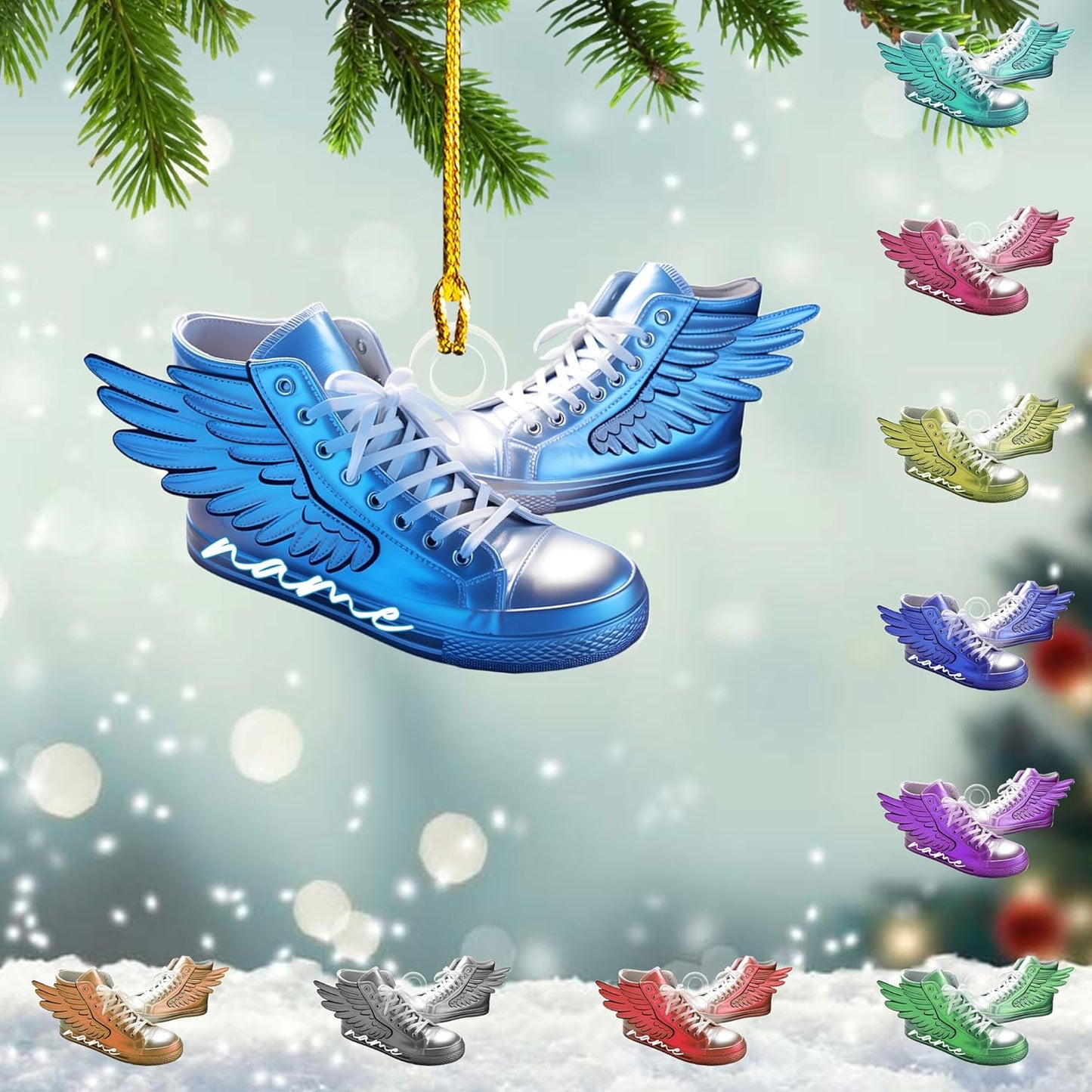 Personalized Marathon Christmas Ornament – Custom Name Acrylic Running Ornament, Marathon Runner Gift, Race Medal Keepsake TM1