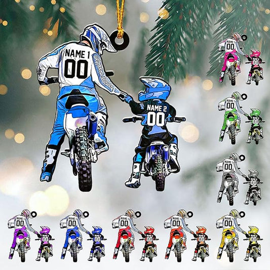 Personalized Dirt Bike Christmas Ornaments 2025 Custom Motocross Ornament Dirt bike Christmas Ornament NO5