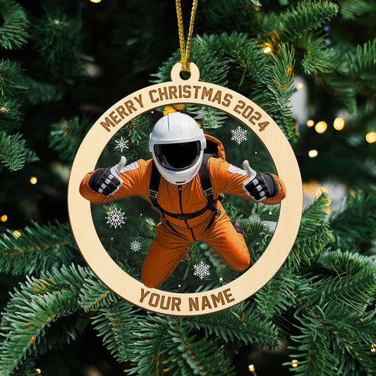 Custom Skydiving Christmas Ornament – Skydiver Xmas Decor O28