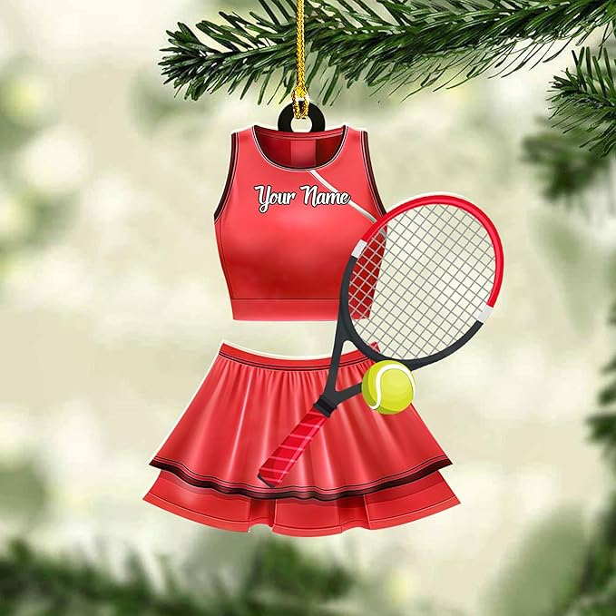 Personalized Tennis Christmas Ornament N13