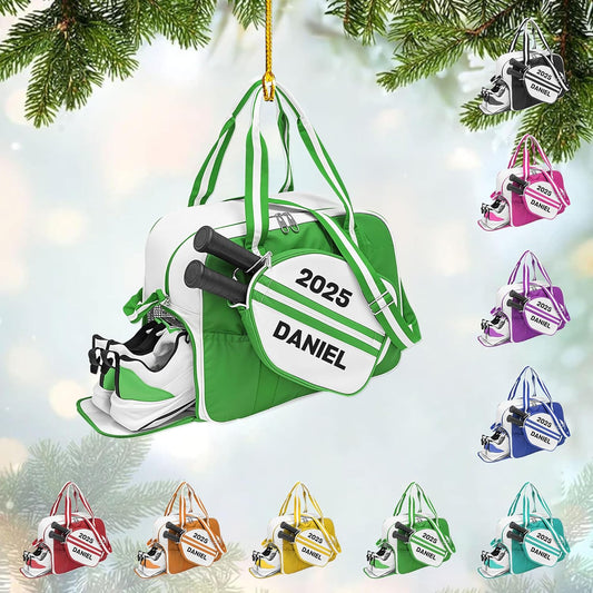Custom Name Pickleball Bag Ornament – Pickleball Christmas Ornament 2