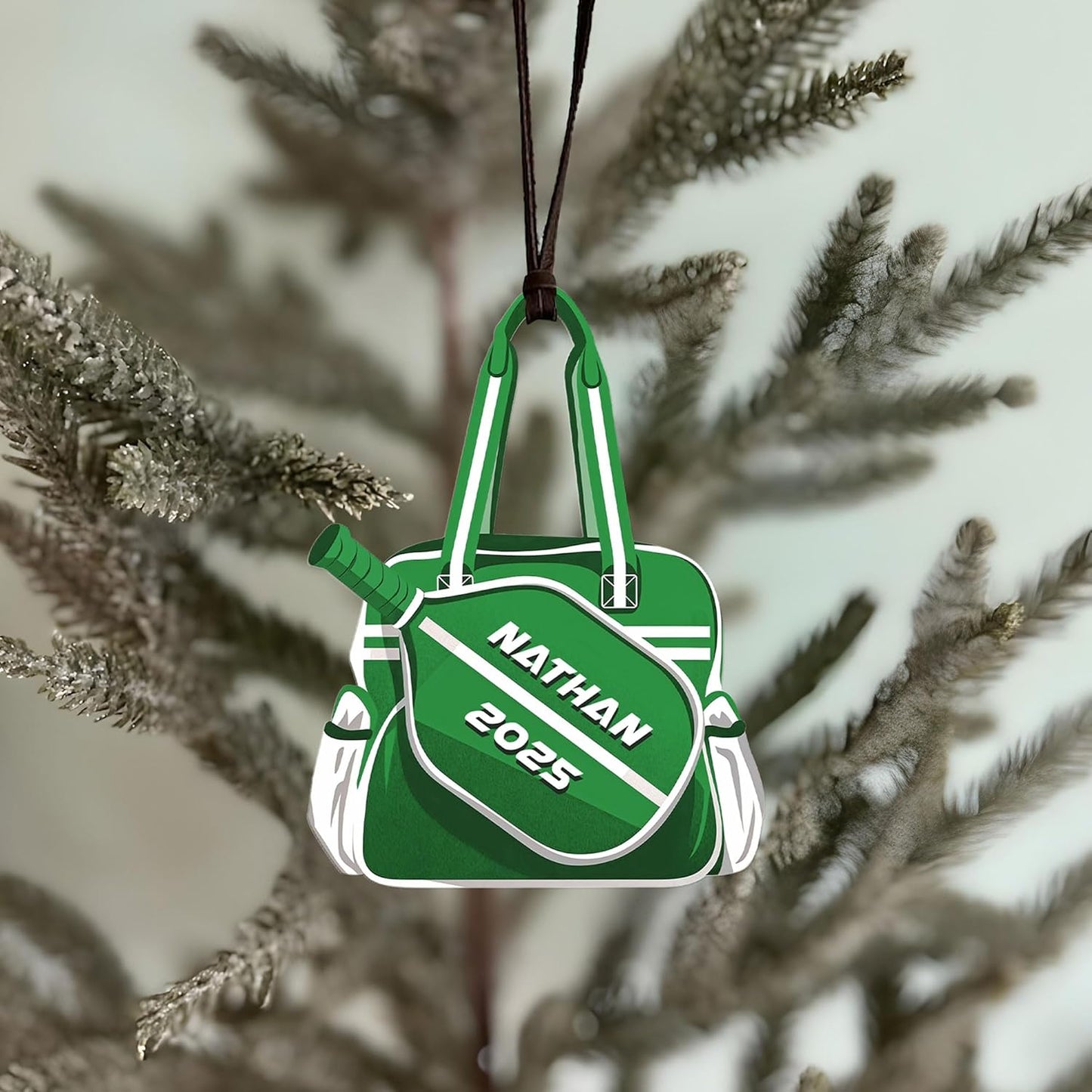 Custom Name Pickleball Bag Ornament – Pickleball Christmas Ornament 1