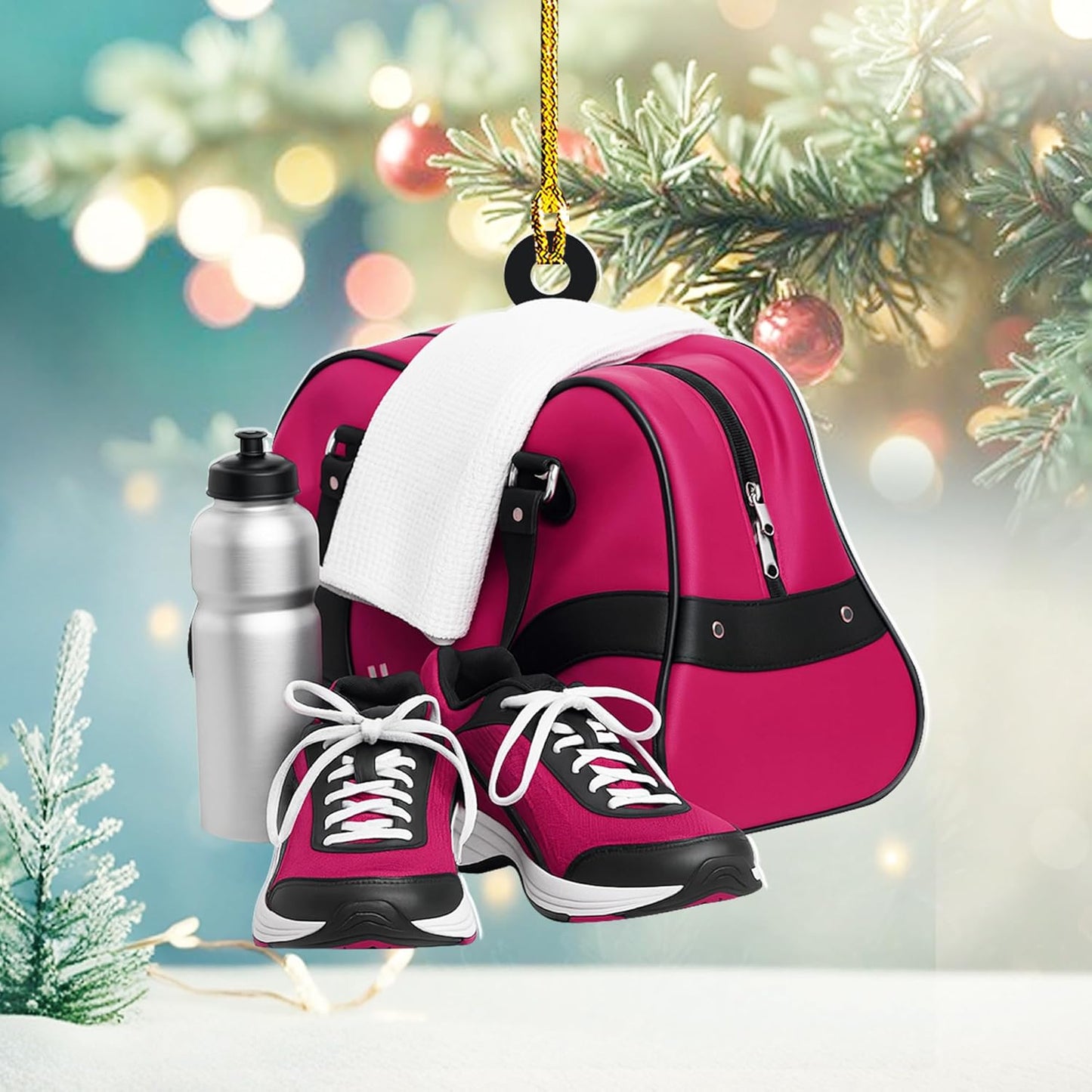 Custom Running Ornament – Personalized Marathon Acrylic Gift, Athlete Christmas Decoration TM20