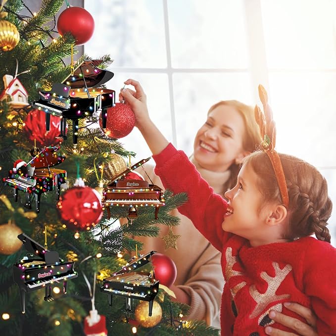Custom Music Instrument Christmas Gift - Piano Ornament for Piano Lovers LL19