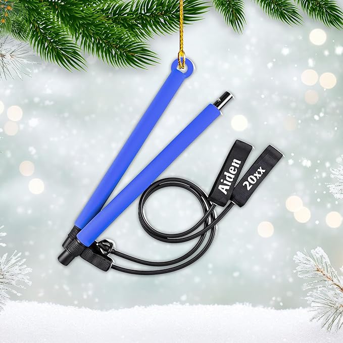 Customized Pilates Christmas Ornament - Pilates Gift for Women, Acrylic Christmas Ornament LL32