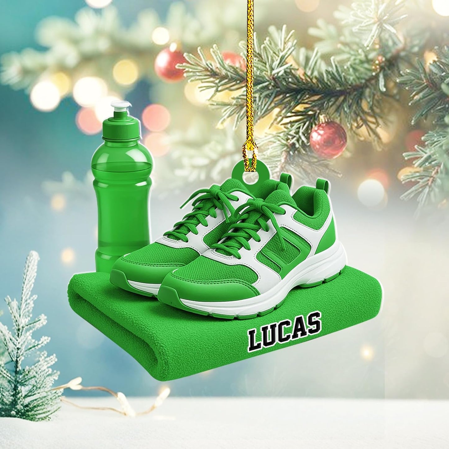 Custom Running Ornament – Personalized Marathon Acrylic Gift, Athlete Christmas Decoration TM22