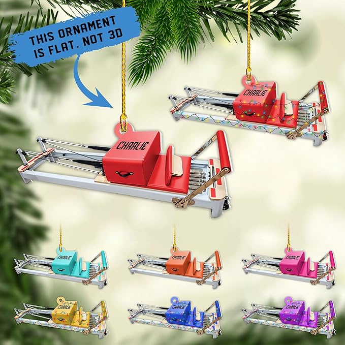 Customized Pilates Christmas Ornament - Pilates Gift for Women, Acrylic Christmas Ornament LL33