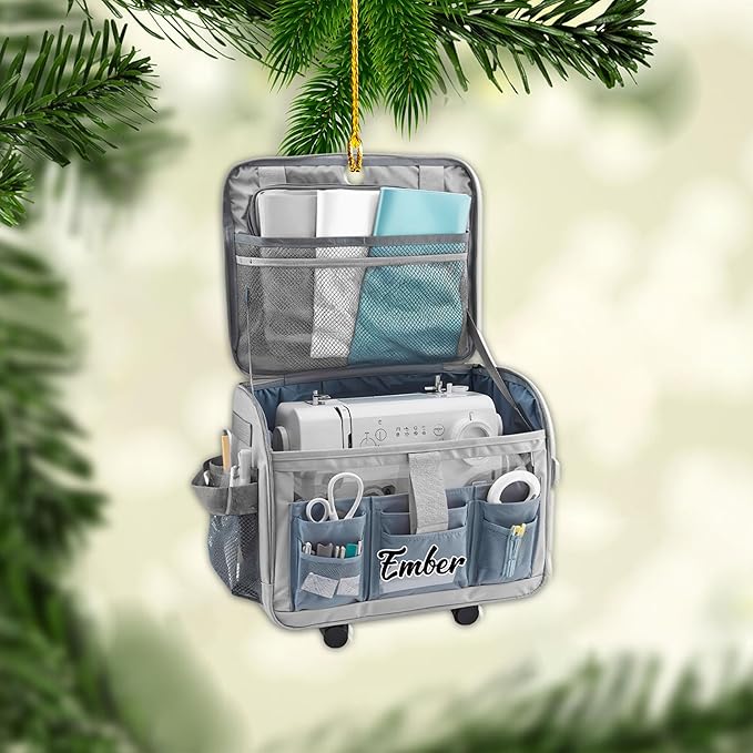 Custom Sewing Machine Ornament - Christmas Ornament Gift for Sewing Lovers LL21