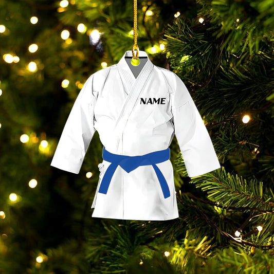 Custom Karate Christmas Ornament – Taekwondo & Jiu Jitsu Gift Krt1