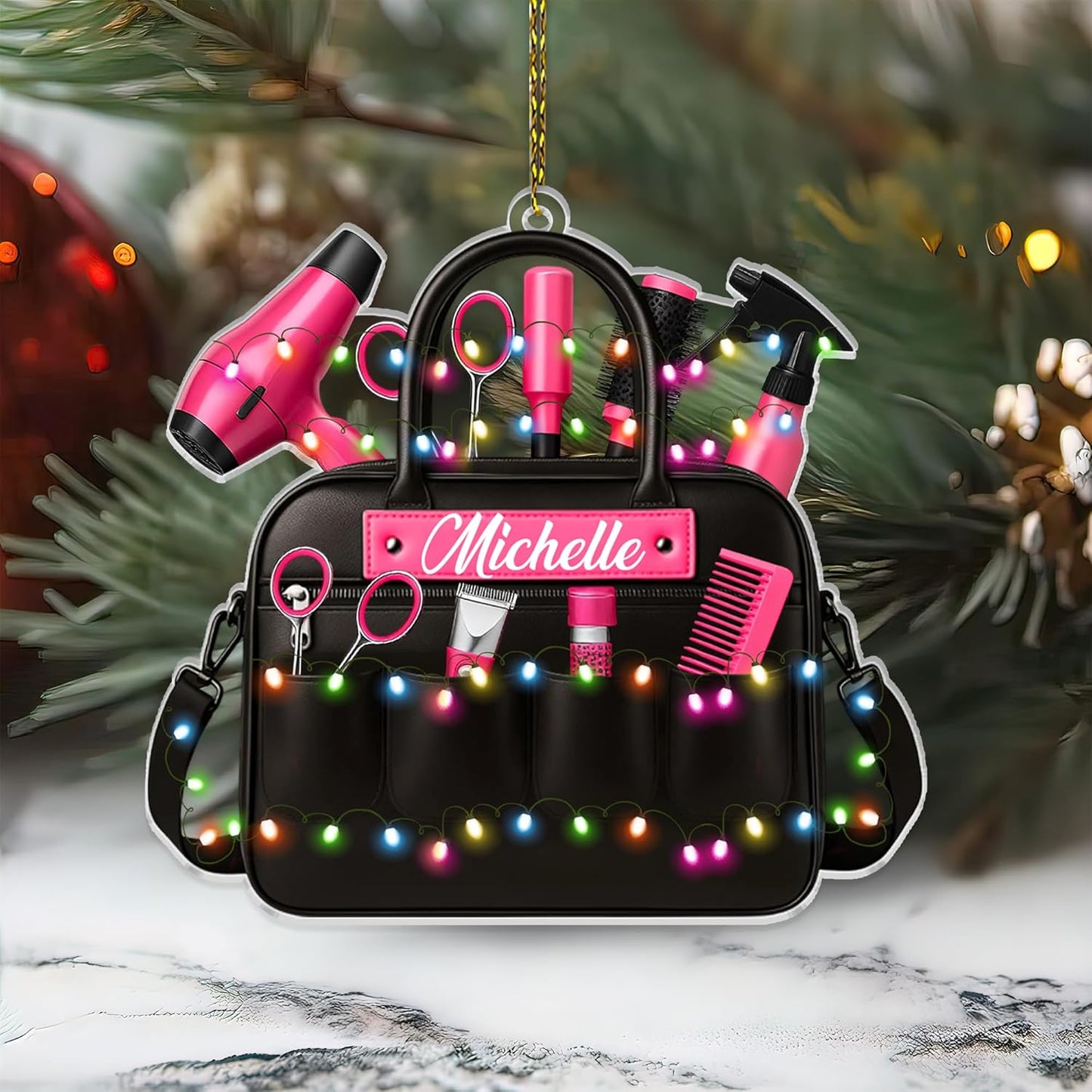 Personalized Hair Stylist Ornament –  Hairdresser Tools Ornaments