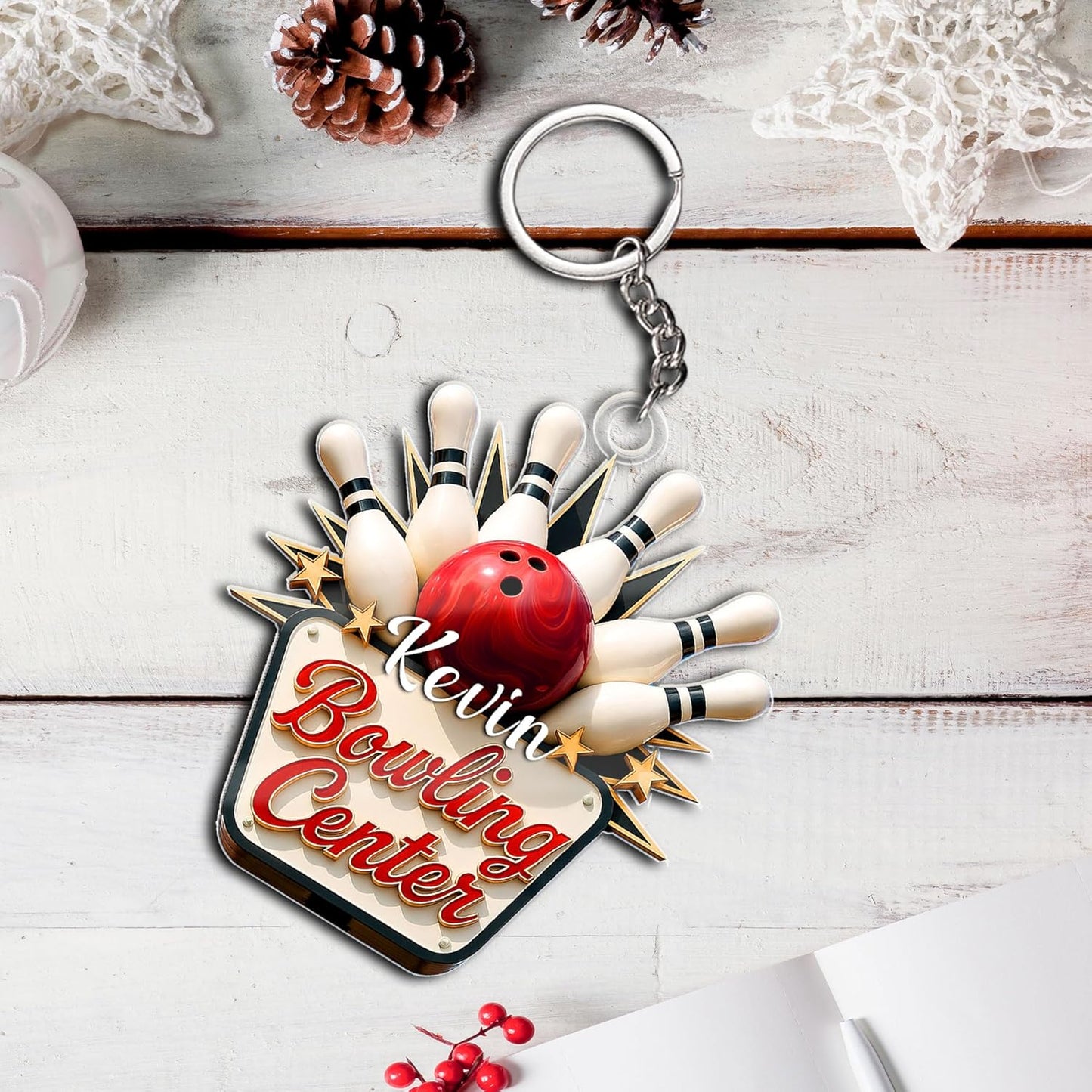 Custom Bowling Tools Ornament - Bowling Ornament Bowl 4