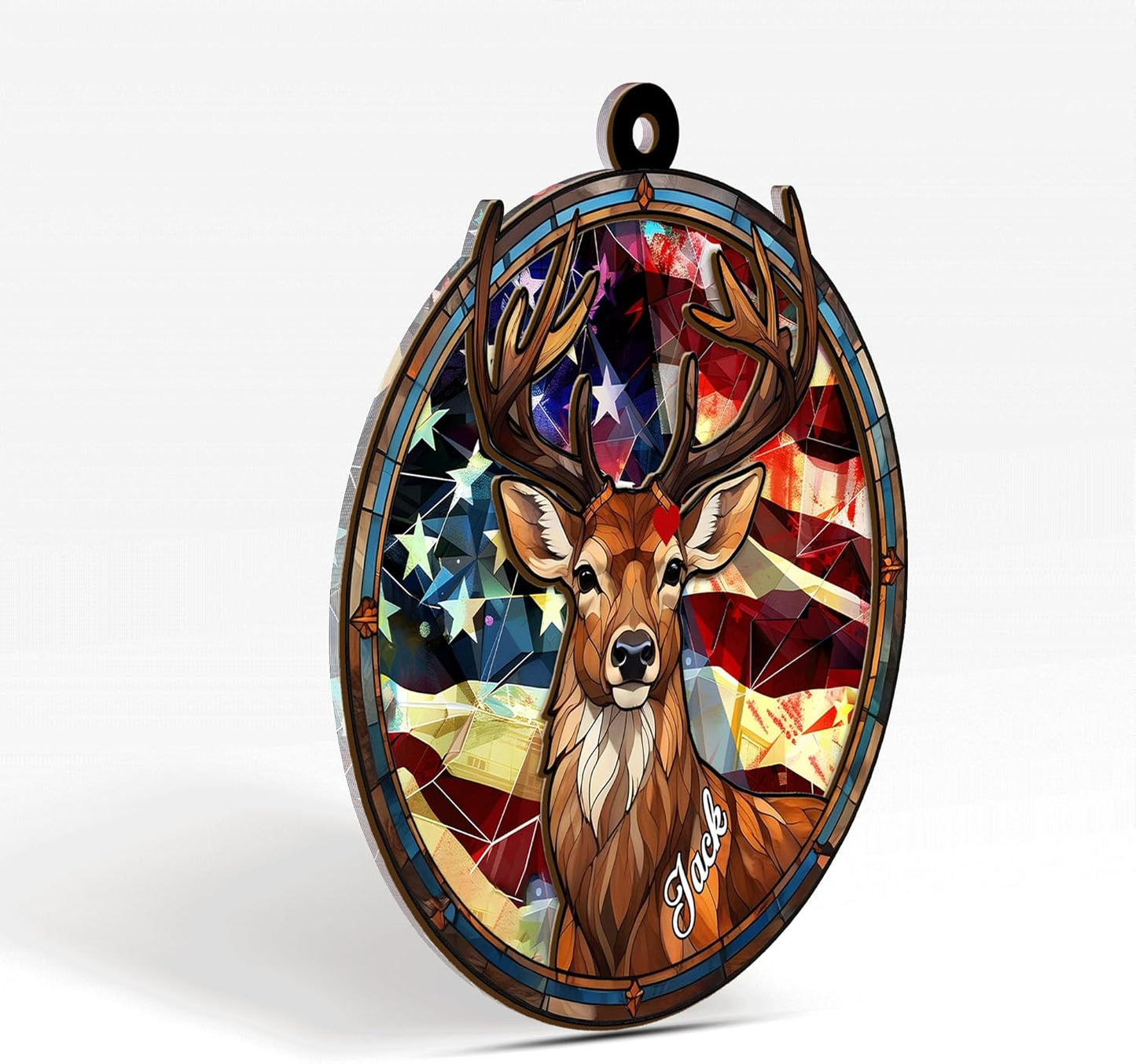 Personalized Hunting Ornament, Hunter Christmas Acrylic Ornament 2025 T19