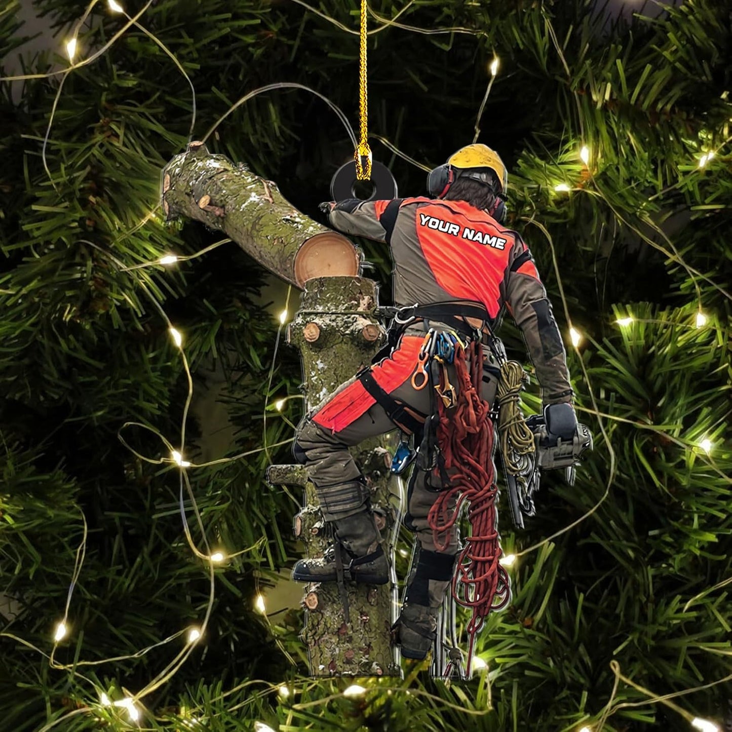 Personalized Carpenter Ornament – Woodworking Lumberjack Gift Ornament Style 898