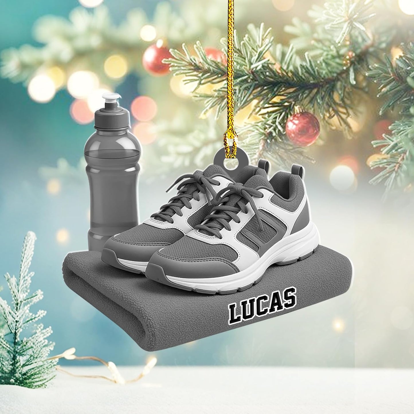 Custom Running Ornament – Personalized Marathon Acrylic Gift, Athlete Christmas Decoration TM22