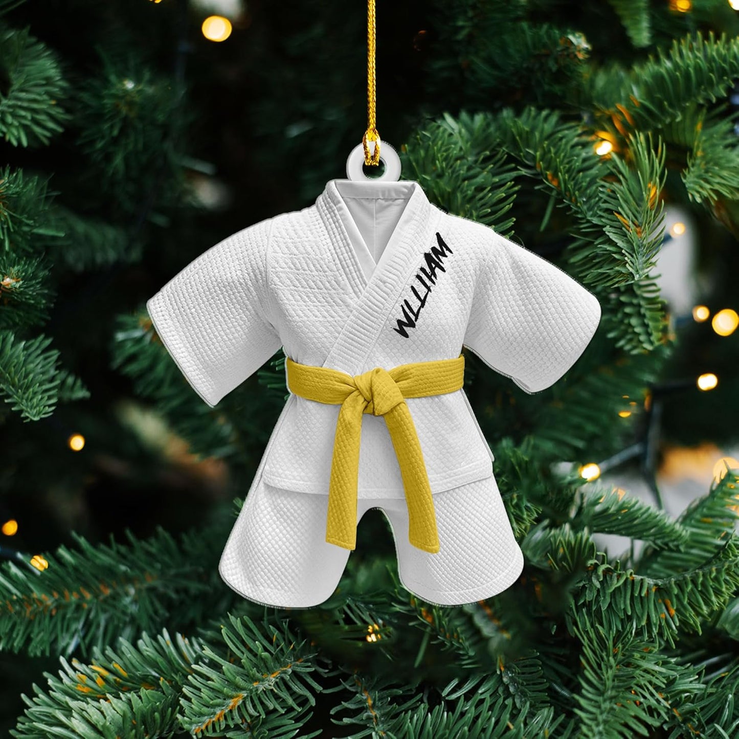 Custom Karate Christmas Ornament – Taekwondo & Jiu Jitsu Gift Krt28