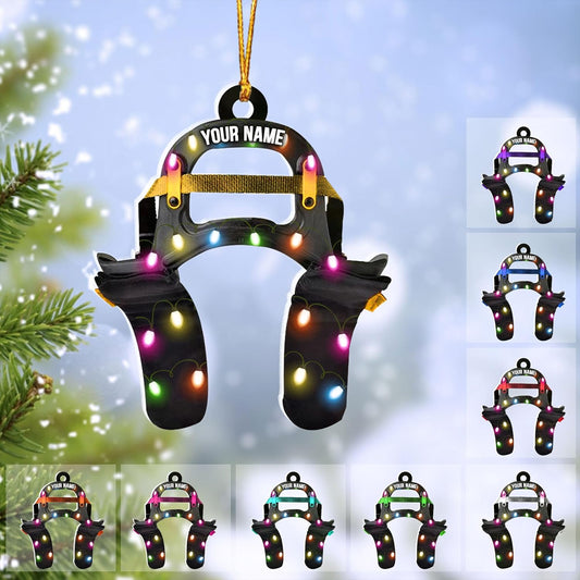 Personalized Racecar Ornament – Custom Acrylic Hot Rod Engine Design, Automotive Christmas Keepsake TDR12