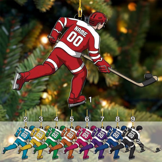 Custom ice Hockey Ornament N40
