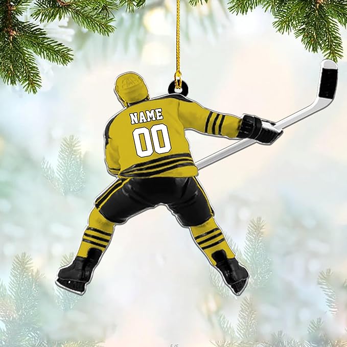 Custom ice Hockey Ornament N47
