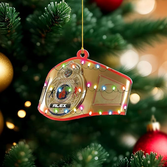 Custom Boxing Gloves Christmas Ornament - Personalized Boxing Ornament Gift LL22