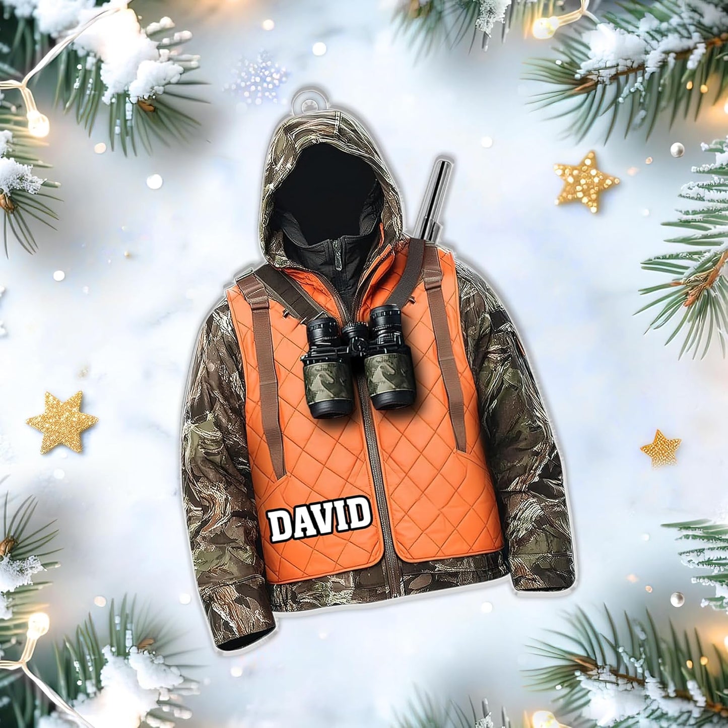 Personalized Hunting Vest 2D Flat Ornament - Duck Hunting Gifts for Men Women T36