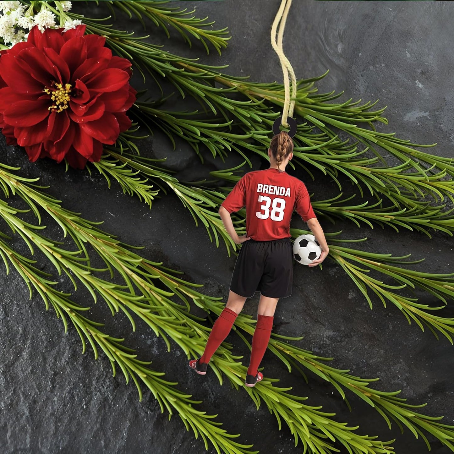 Custom Soccer Christmas Ornament Gift for Soccer Player Christmas Decor Tree Ornament  C12