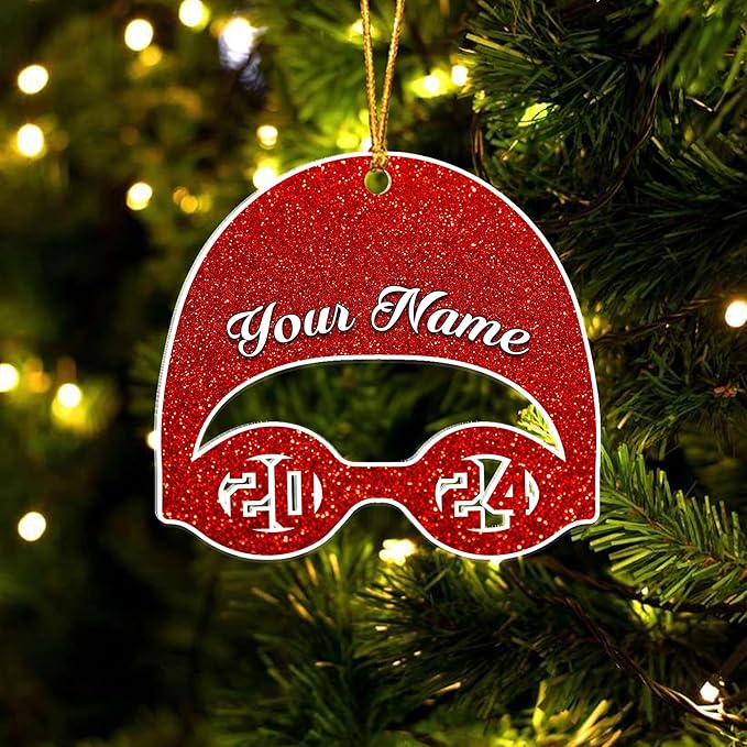 Personalized Swimming Ornament - Custom Swimmer Christmas Gift for Boys, Girls & Pool Lovers LL2