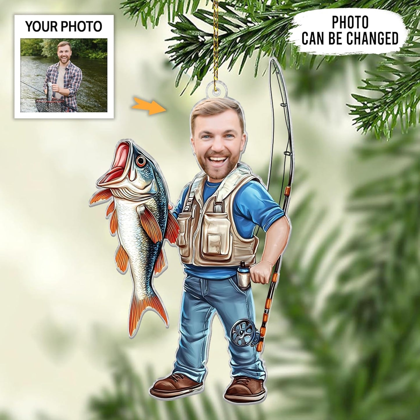 Personalized Hunting Vest 2D Flat Ornament - Duck Hunting Gifts for Men Women T32