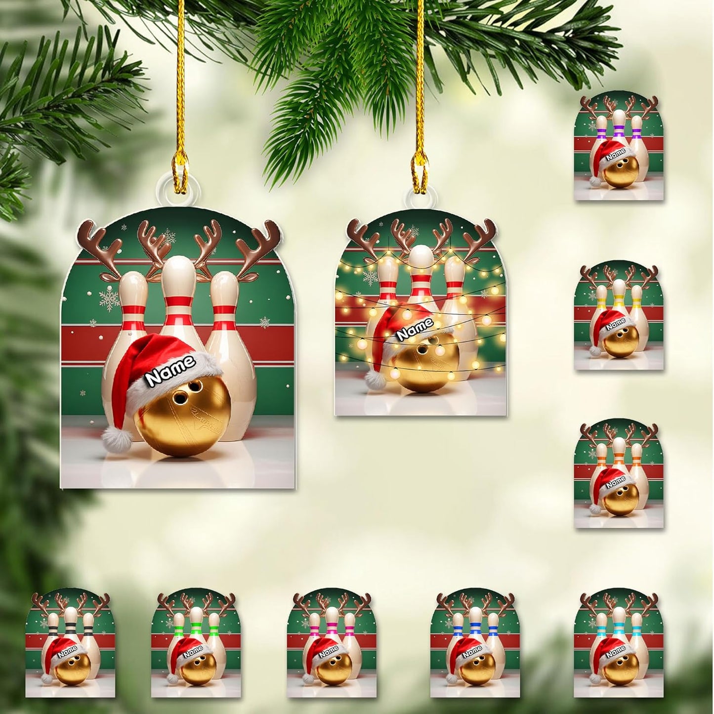 Custom Bowling Tools Ornament - Bowling Ornament Bowl 7