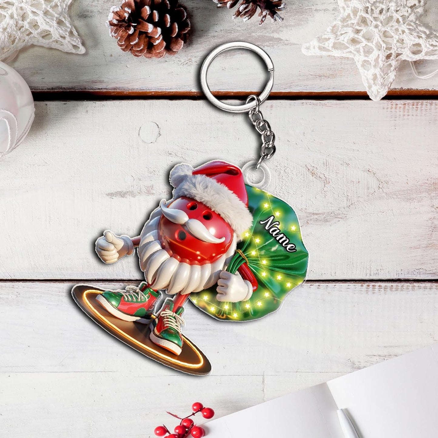 Custom Bowling Tools Ornament - Bowling Ornament Bowl 9