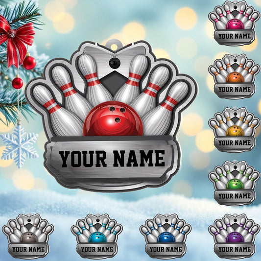 Custom Bowling Tools Ornament - Bowling Ornament Bowl 2