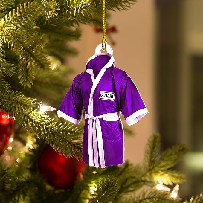 Personalized Boxing Gloves Christmas Ornament - Custom Name Boxing Ornament Gift LL34