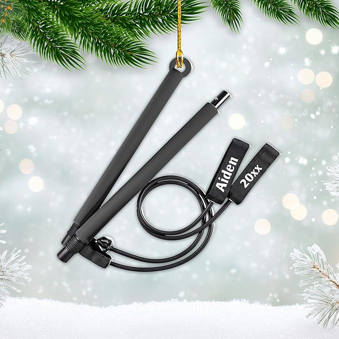 Customized Pilates Christmas Ornament - Pilates Gift for Women, Acrylic Christmas Ornament LL32