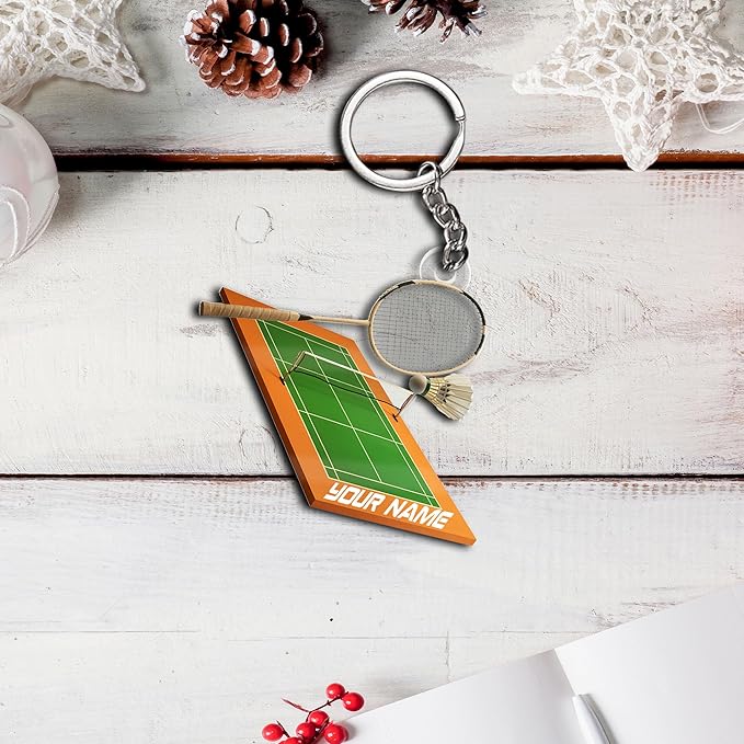 Pesonalized Christmas Gift for Badminton Players, Sports Lovers Badminton Ornament LL45