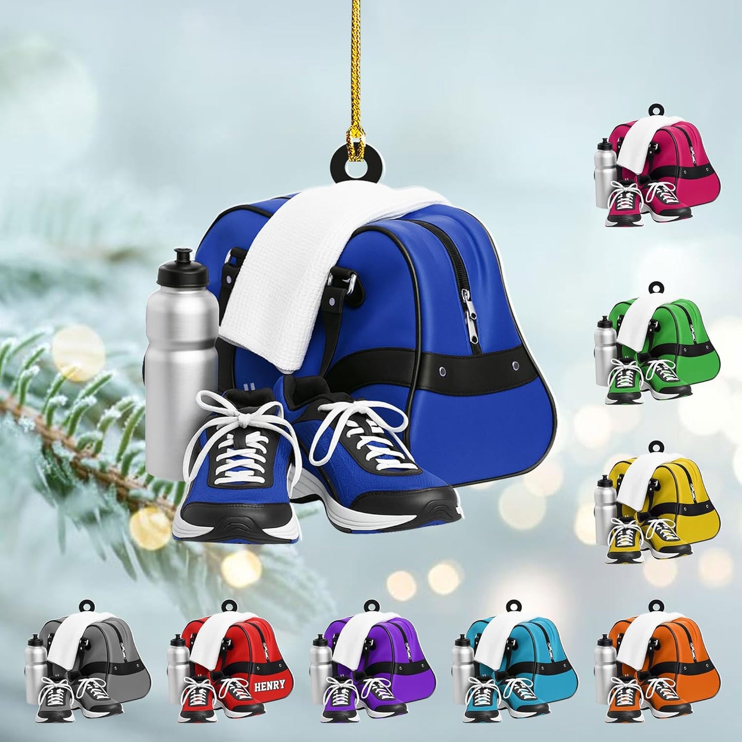 Custom Running Ornament – Personalized Marathon Acrylic Gift, Athlete Christmas Decoration TM20