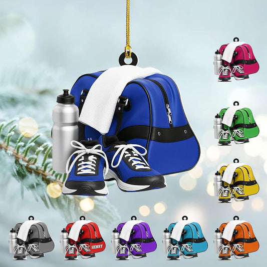 Custom Running Ornament – Personalized Marathon Acrylic Gift, Athlete Christmas Decoration TM20