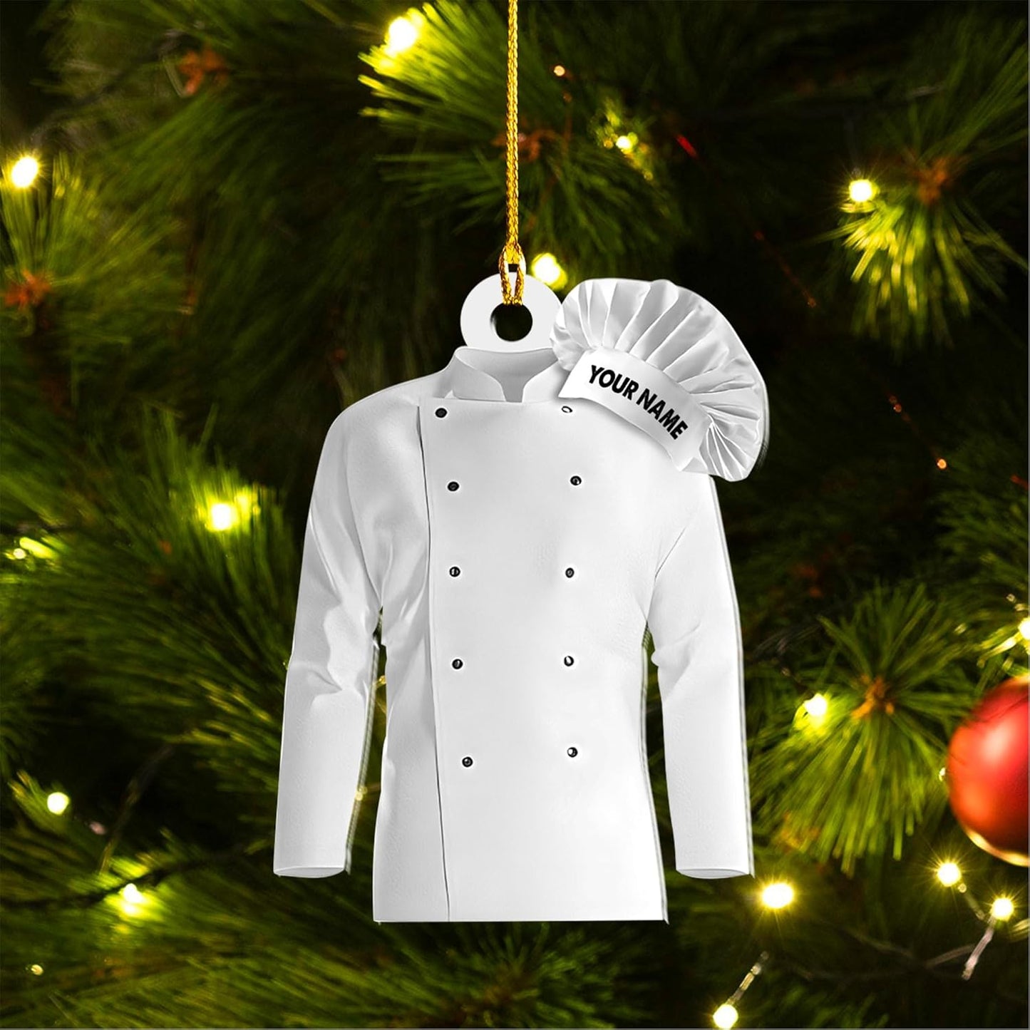 Customized Chef Ornament - Chef Christmas Gift N10
