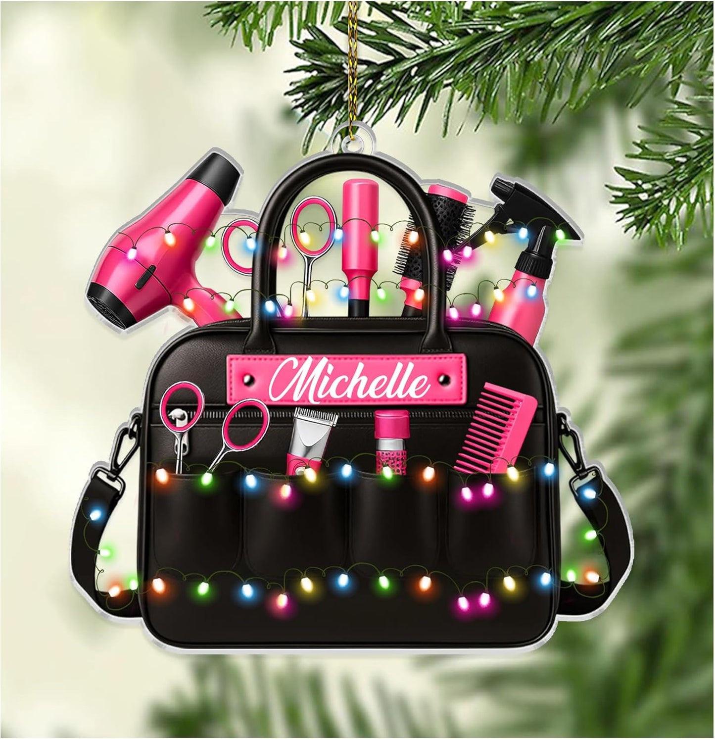 Personalized Hair Stylist Ornament –  Hairdresser Tools Ornaments