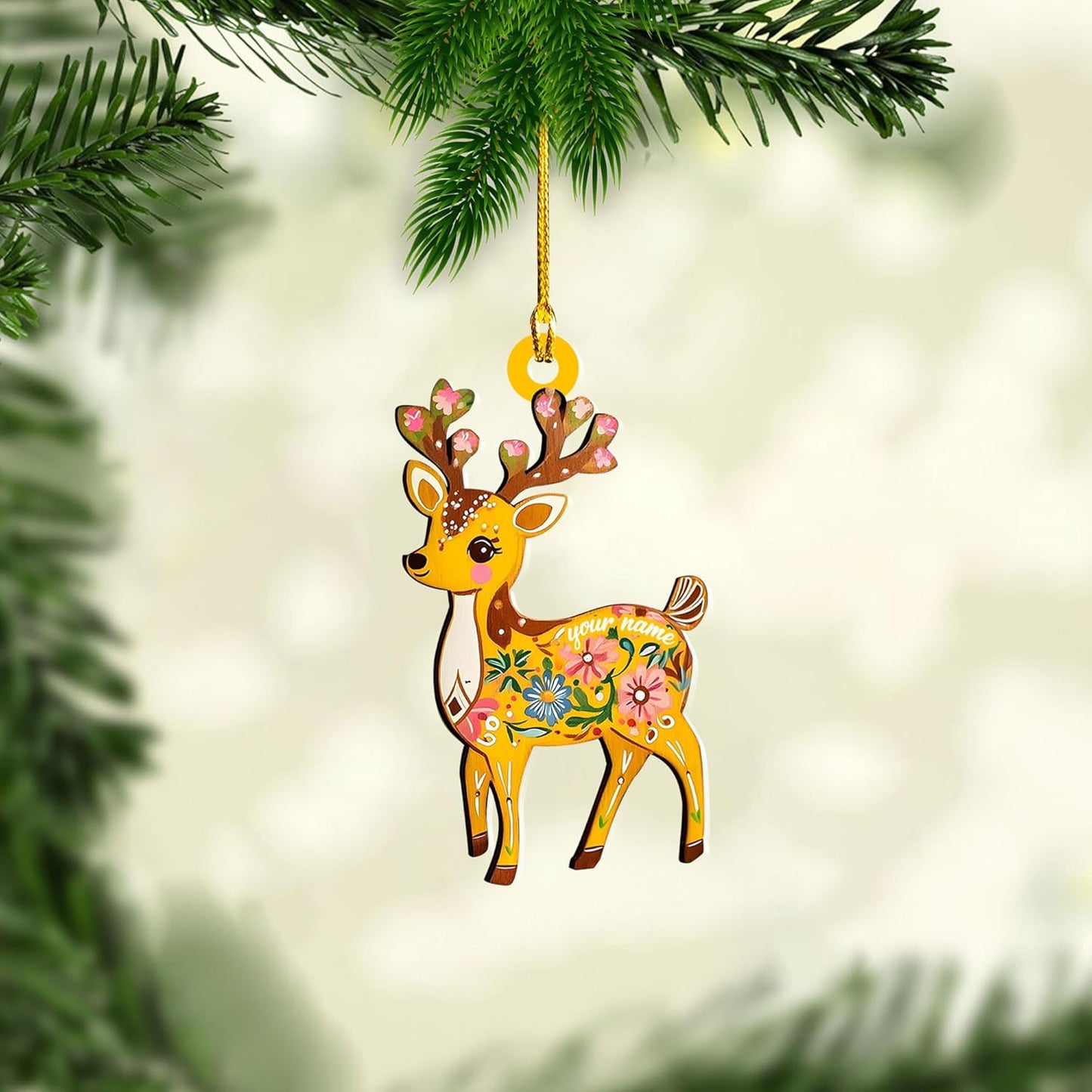 Personalized Hunting Ornament, Hunter Christmas Acrylic Ornament 2025 T14